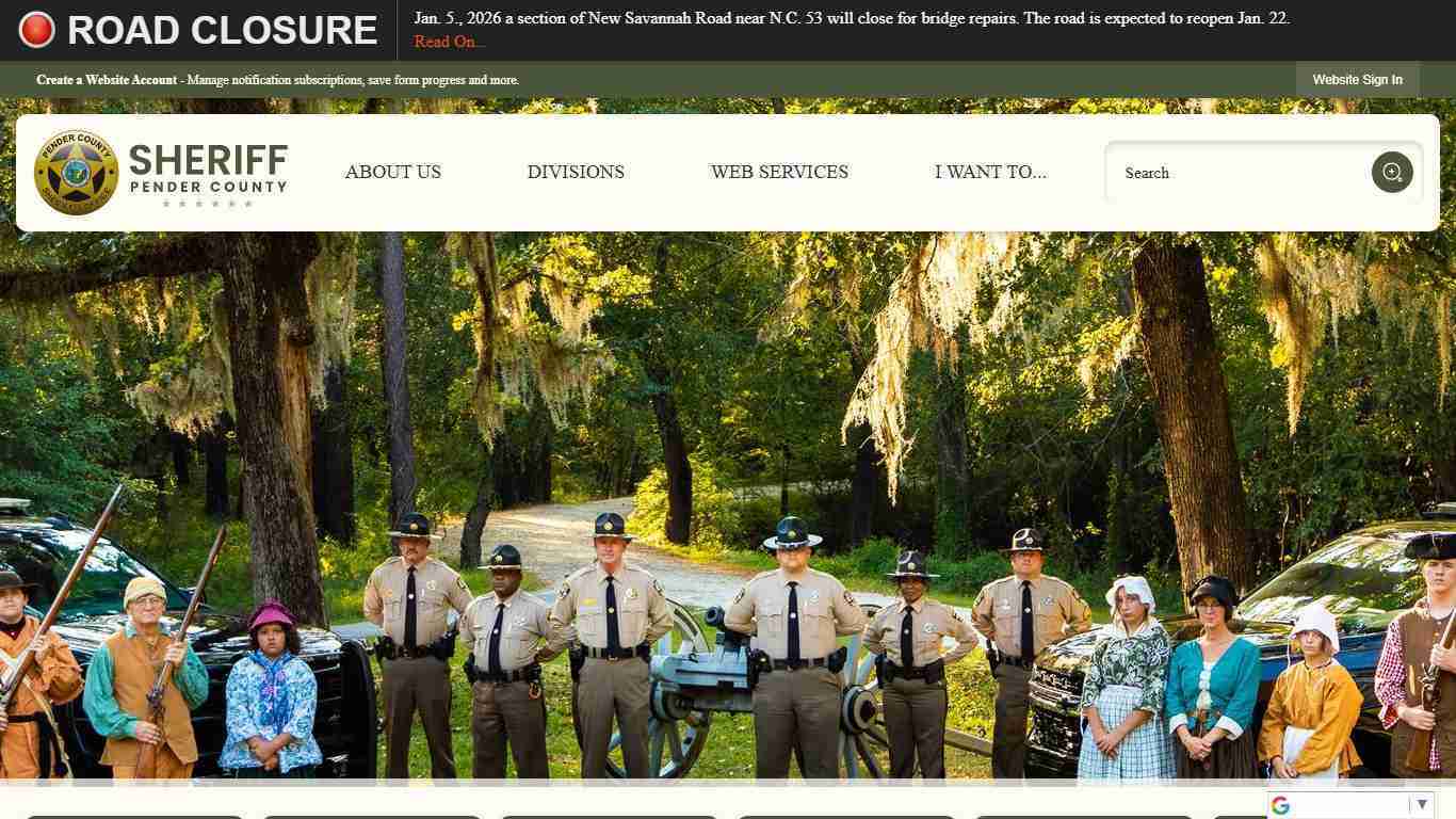Sheriff's Office | Pender County, NC